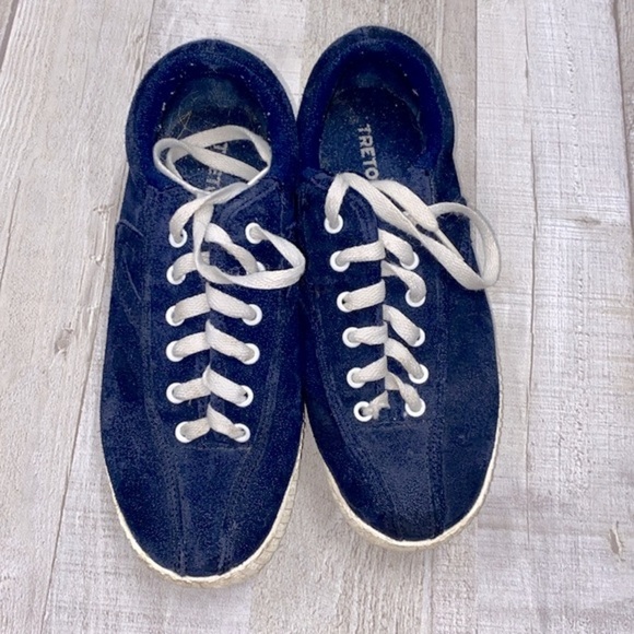 Tretorn blue sneakers size 6 1/2 - Picture 3 of 6